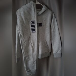 Puma Gray Sweatsuit Boys L 14/16